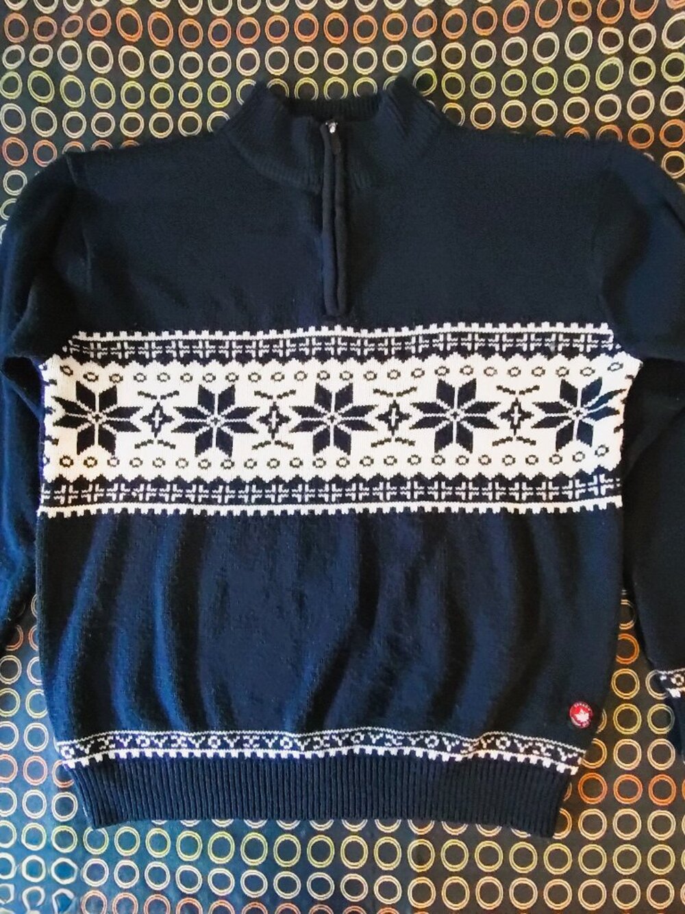 Canada Weather Gear XL Men's Sweater Quarter Zipper Acylic